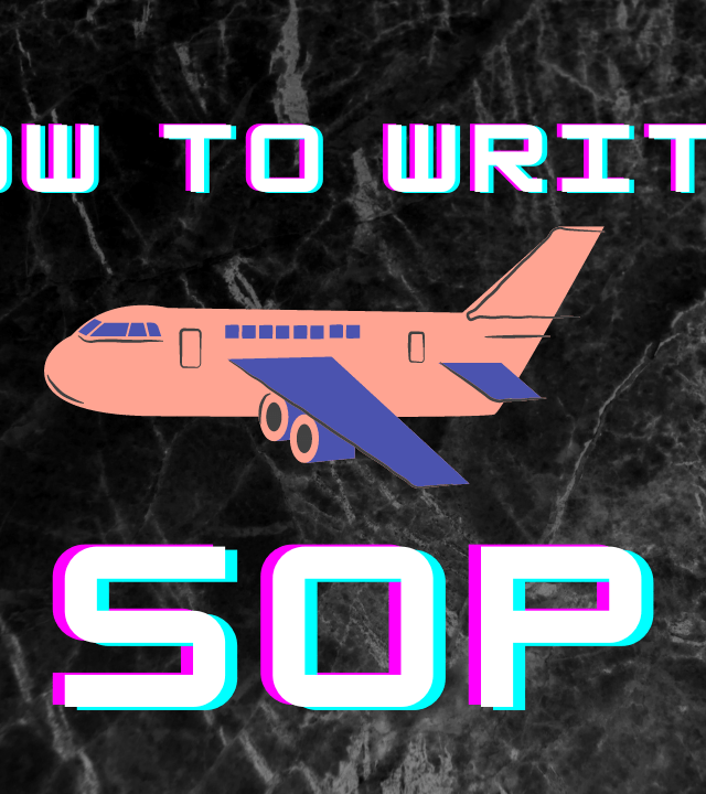 how to write sop